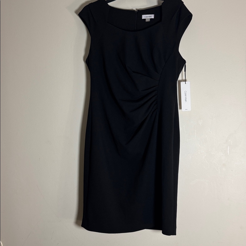 Calvin Klein One Shoulder Black Dress